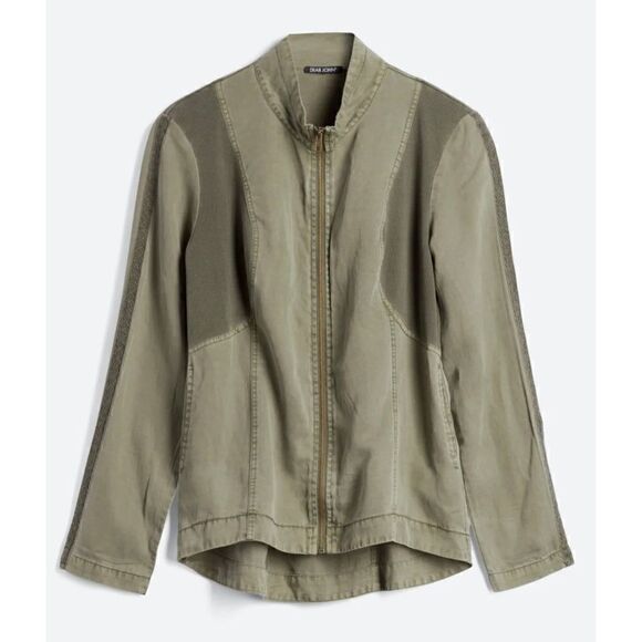 Dear John Army Green Riso Tencel Jacket - Picture 1 of 6